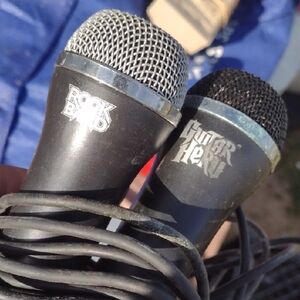 Rock Band& Guitar Hero Wired Microphones - Black